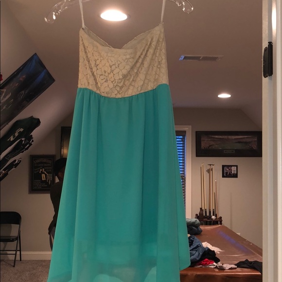 strapless hi low dress! - Picture 3 of 4